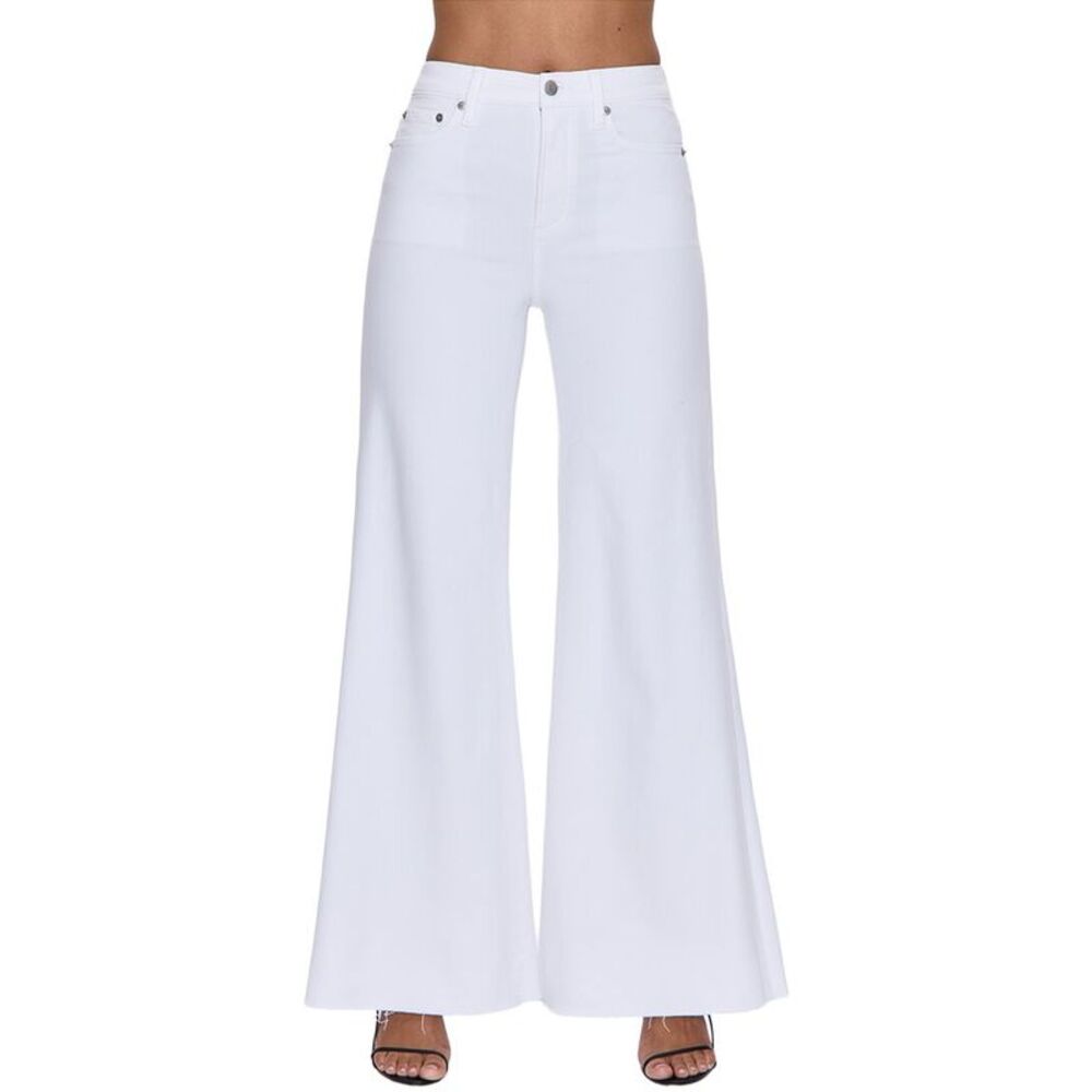 Pistola Womens Izzy Vivid White Wide Leg Jean